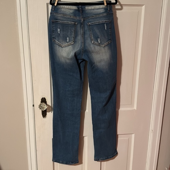 Women's Original Design Distressed Denim Jean Size M - Picture 11 of 16